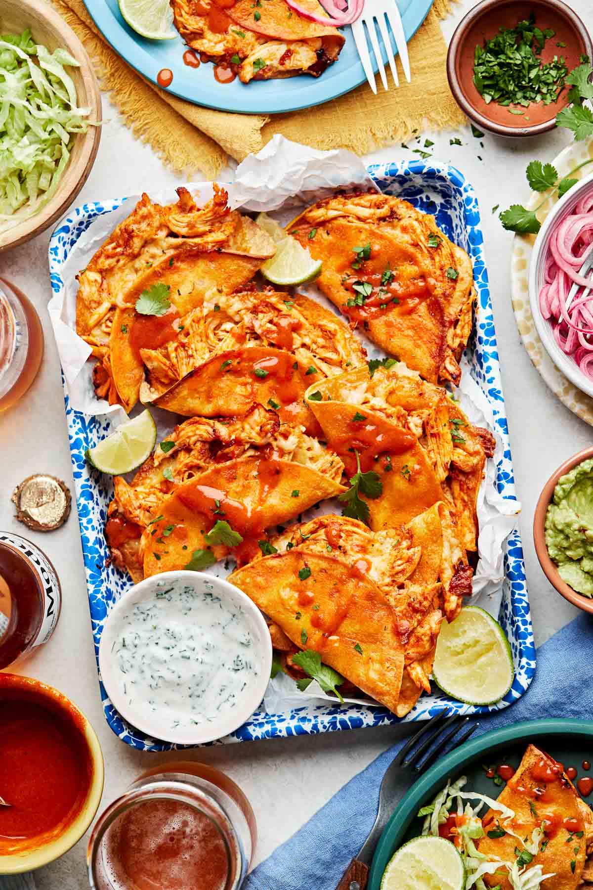 Meal Prep Crispy Buffalo Chicken Tacos: Freeze for Quick Appetizers